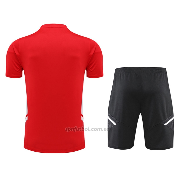 Chandal del Manchester United Manga Corta 2022-2023 Rojo - Pantalon Corto